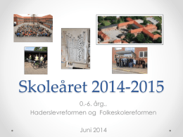 Skoleåret 2014-2015