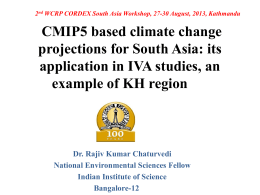 CMIP5 based climate change projections for India: its