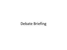 Debate Briefing