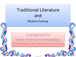 Learning Team IV Genre Presentation(2)