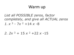 Polynomial PPT