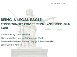 Being a Legal Eagle: Confidentiality, Ethical and