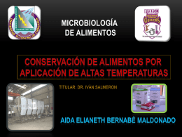MICROBIOLOGÍA DE ALIMENTOS - FCQ