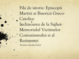 Fila de istorie: Episcopii Martiri ai Bisericii Greco