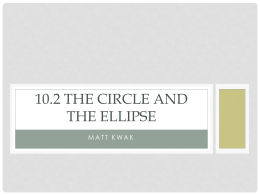 Matt Circles and Ellipses Final Project
