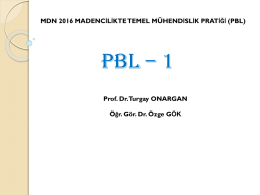 PBL-1 16-19 Nisan