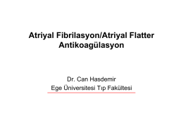 AF-Antikoagulasyon-2013 - Ege Üniversitesi Tıp Fakültesi