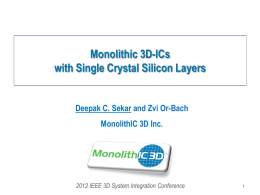 Slide - MonolithIC 3D Inc.