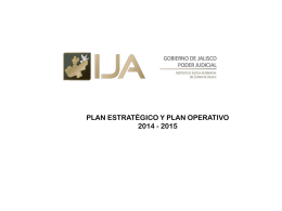 Plan Estrat&eacute;gico y Operativo del IJA 2014-2015