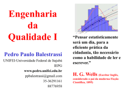 Engenharia da Qualidade I Pedro Paulo Balestrassi