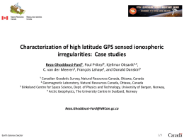 Characterization of high latitude GPS sensed ionospheric