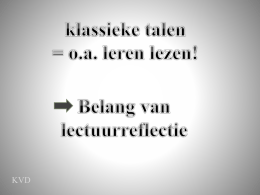 06 lectuurreflectie latijn