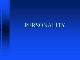 Multi-dimensional personality tests