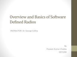 Chapter 3 Overview and Basics of software Defined Radios[1]