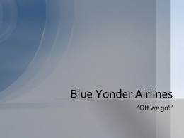Blue Yonder Airlines