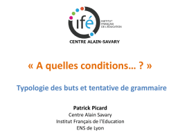 Picard-buts-Grammaire - Institut français de l`éducation