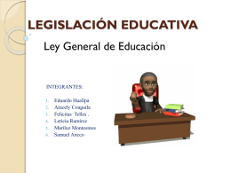 legislación educativa - complementacion alas
