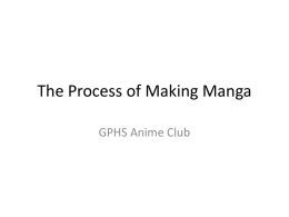 The Process of Making Manga