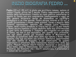 Biografia FEDRO.. - Liceo Classico D`Annunzio