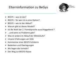Elterninformation BEGYS - Goethe Gymnasium Germersheim
