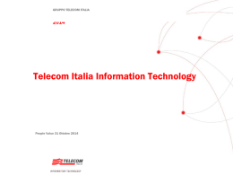 Telecom Italia Information Technology Modello Organizzativo TI.IT