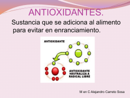 Antioxidantes y conservadores