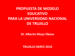 propuesta de modelo educativo para la universidad nacional de trujillo