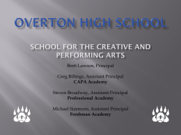 Overton High School School for the Creative and Performing Arts