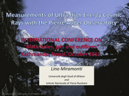 Measurements of Ultra High Energy Cosmic Rays with the