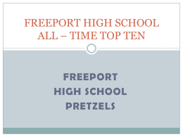 freeport high school rusing yards - season