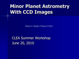 Astrometry with CCD Images