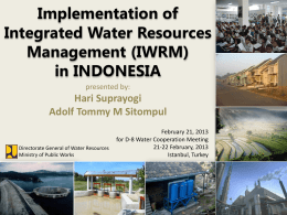 Integrated Water Resources Management (IWRM) for a Populated