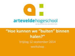Joke willaert - Arteveldehogeschool
