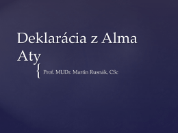 Deklarácia z Alma Ata