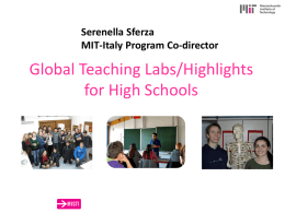 Serenella Sferza MIT-Italy Program Co-director