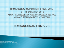 Plenari 5 - Pembangunan HRMIS 2.0
