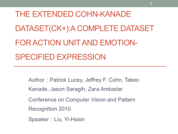 The Extended Cohn-Kanade Dataset(CK+):A complete dataset for