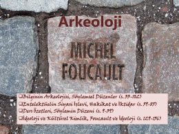 Michel Foucault Arkeoloji