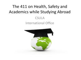 Outbound Study Abroad Online Orientation
