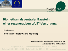 Biogasrat e.V. - Landesverband Erneuerbare Energie Sachsen