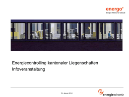 Präsentation Energo Energiecontrolling kantonaler