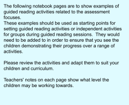 Reading Challenge examples - Boothroyd Primary Academy