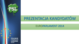 Prezentacja kandydatów do PE 2014