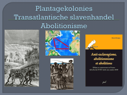 Plantagekolonies Transatlantische slavenhandel