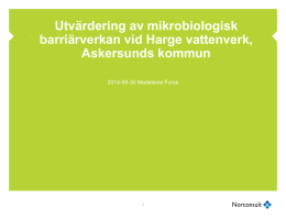 Mikrobiologisk riskanalys för Askersunds kommun