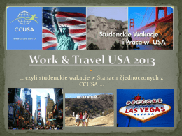 Work & Travel USA 2013