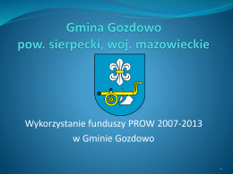 Gmina Gozdowo 1973-2013