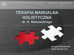 Prezentacja PowerPoint: "Terapia Manualna Holistyczna"