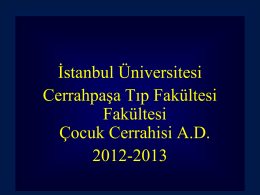 Slide 1 - İstanbul Üniversitesi Hastaneleri