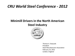 PPTX - Steel Manufacturers Association
